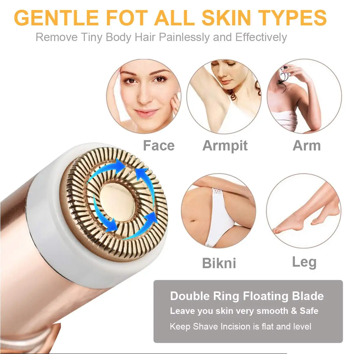 2022 Cơ Thể Mặt Cổ Chân Mini Tông Đơ Cắt Lông Mày Di Động Điện Tẩy Son Môi Hình Không Đau An Toàn Thân Dụng Cụ Máy Tẩy Nhổ Lông