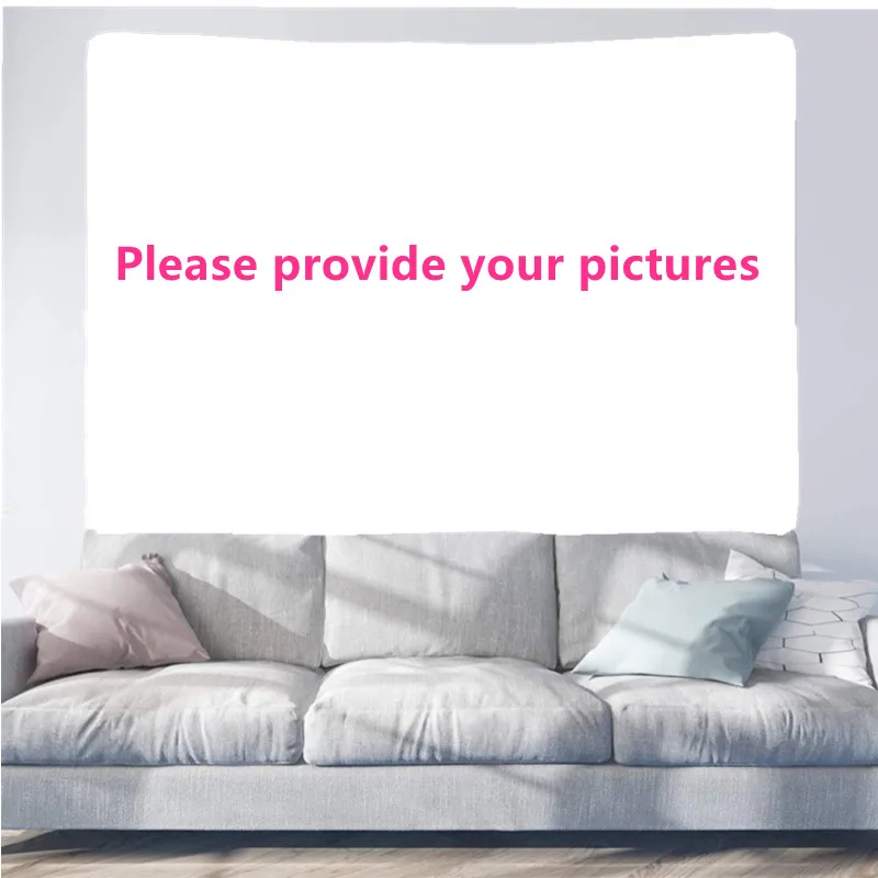 Photo custom Tapestry Wall Hanging Floral kawaii room decor Wall Private custom Tapestry Carpets Dorm Decor Starry SkyCarpet CYJ