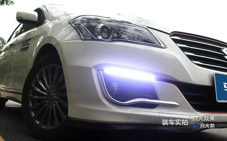 

Eosuns Led Drl Daytime Running Light with Blue Night Light for Suzuki Alivio Ciaz, Wireless Control