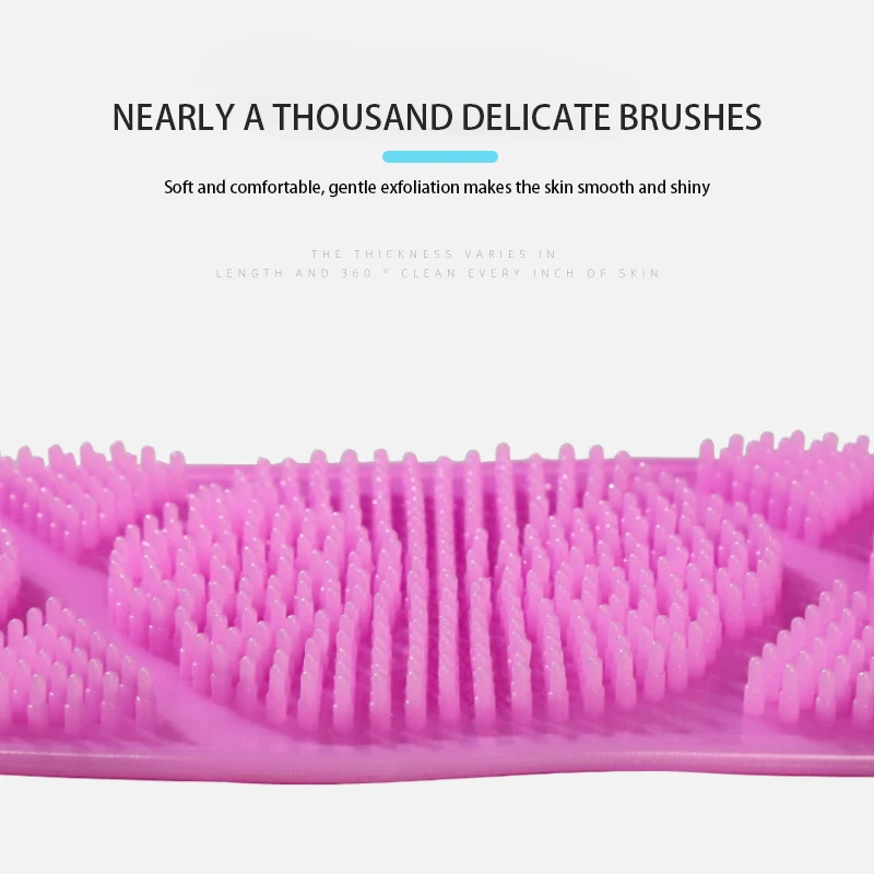 New Magic Silicone Bath Towel, Strong Rubbing The Back Exfoliating The Dead Skin And Saving Effort Household Clean Shower Brush