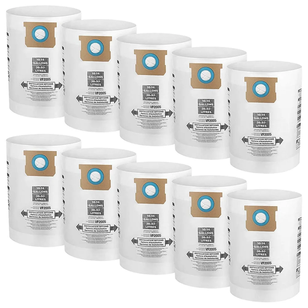 10 упаковок VF2005 коллекция фильтров для магазина-Vac 9066200 10-14 галлонов Тип F + тип I, заменить детали 90662 и 90672