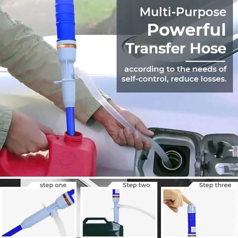 Portable Handheld Electric/Manual Oil Pump Siphon Liquid Transfer Water Gas Fuel Pump For Pumping Diesel Gasoline Dropshipping