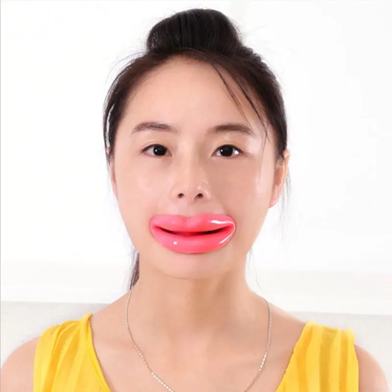Massage Face-lift Tool Make Up Silicone Rubber Maquiagem Face roller Slimmer Mouth Muscle Tightener Anti-aging Anti-wrinkle