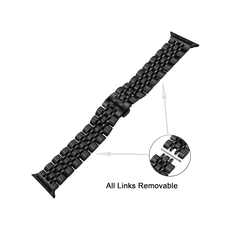 For Apple watch 5 Metal watch strap  band 44mm 42mm 40mm 38mm watchband for iWatch Series 1 2 3 4 Stainless Steel Links Bracelet