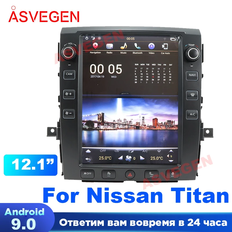 

12.1" Android 9.0 Car Multimedia Player For Nissan Titan With 4+64G Auto AC Carplay NAVI Radio Stereo GPS Navigation