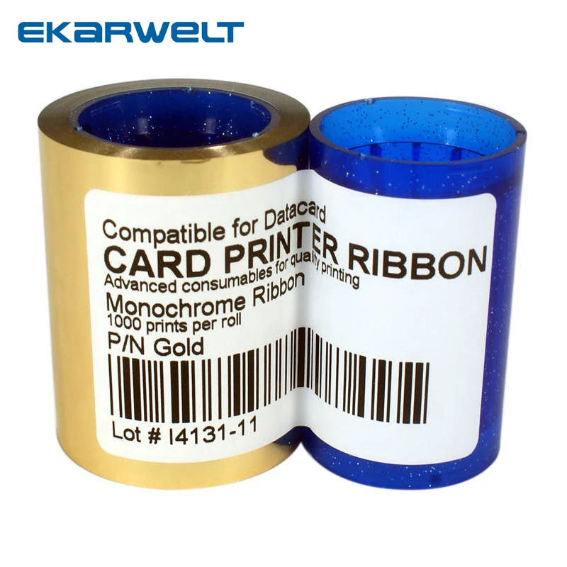 

compatible DC285GL gold Ribbon 1000prints per roll for datacard sp35 sp55 sp75 FP65 PF65i SD260 SD360 SD460