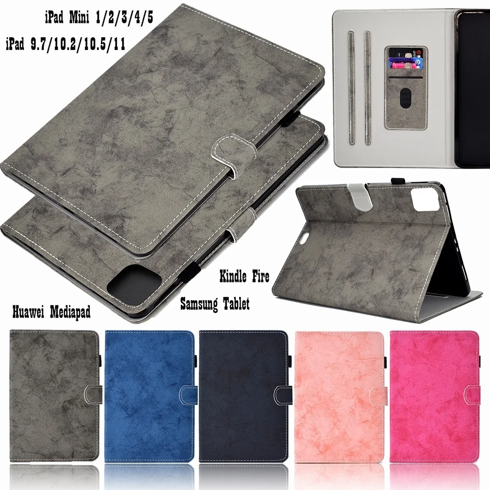 Universal Tablet 6.5-10.5 inch Leath Flip Stand Protector Case Cover for 7 inch 8 inch 10 inch iPad Samsung Tablet Huawei  etc