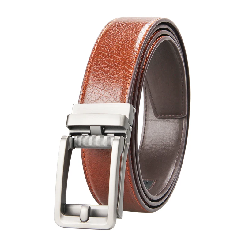 

New Brand Belt Men Top Quality Luxury Leather Belts for Men Strap Male Metal Leather Automatic Buckle Adjustable Men Belt