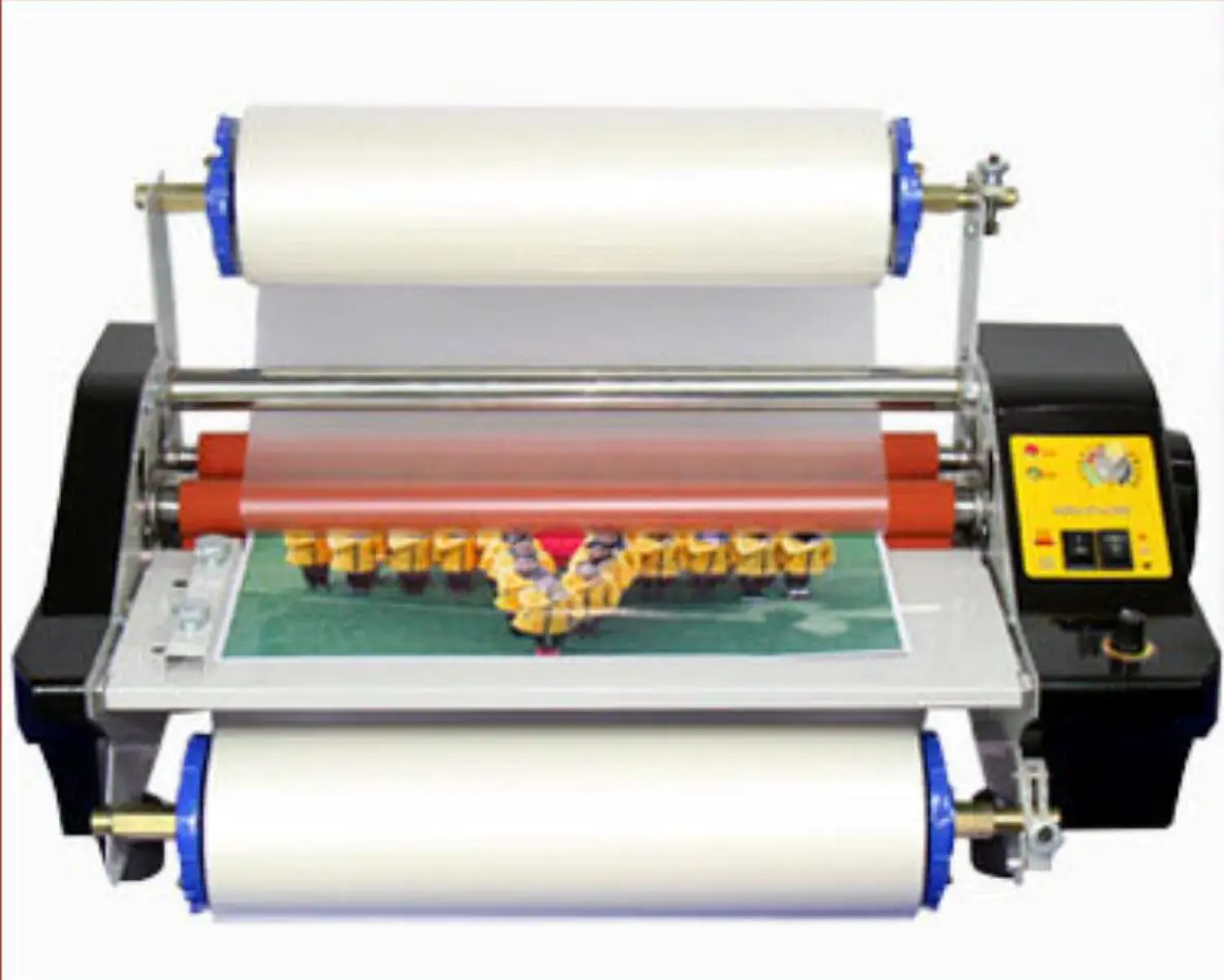 

1pc CNC stepless speed modulation FM360T Hot&Cold Laminator hot mounted stickers cold mounted photo lamination film 3-4 minutes