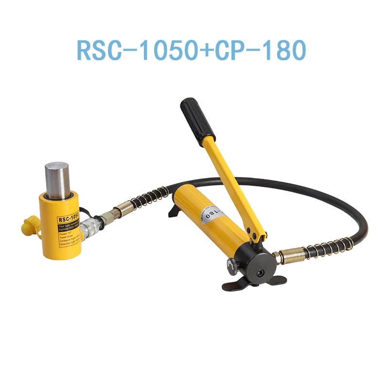 (Combination) CP-180 manual hydraulic pump with RSC-1050 short hydraulic jack