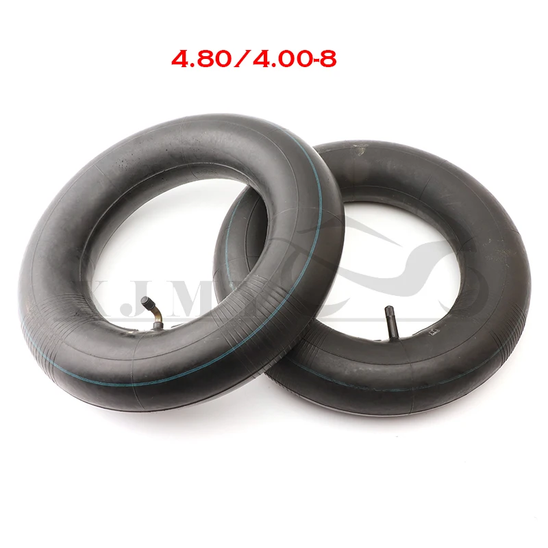 High Quality 4.80/4.00-8 Trolley Pneumatic Wheel Inner Tube Rubber Curved/Straight Mouth for 2.50 x 8 inches Trolley Tires