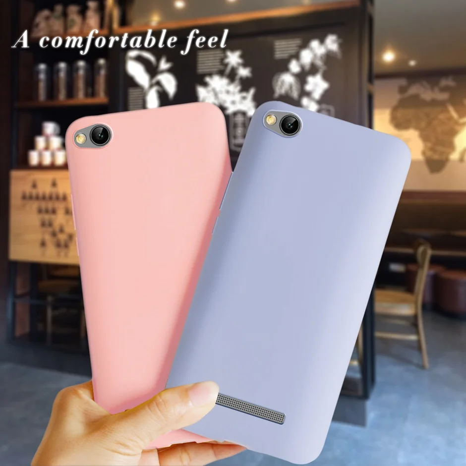 Candy Color Silicone Case For Xiaomi Redmi 4A Phone Case 5.0\