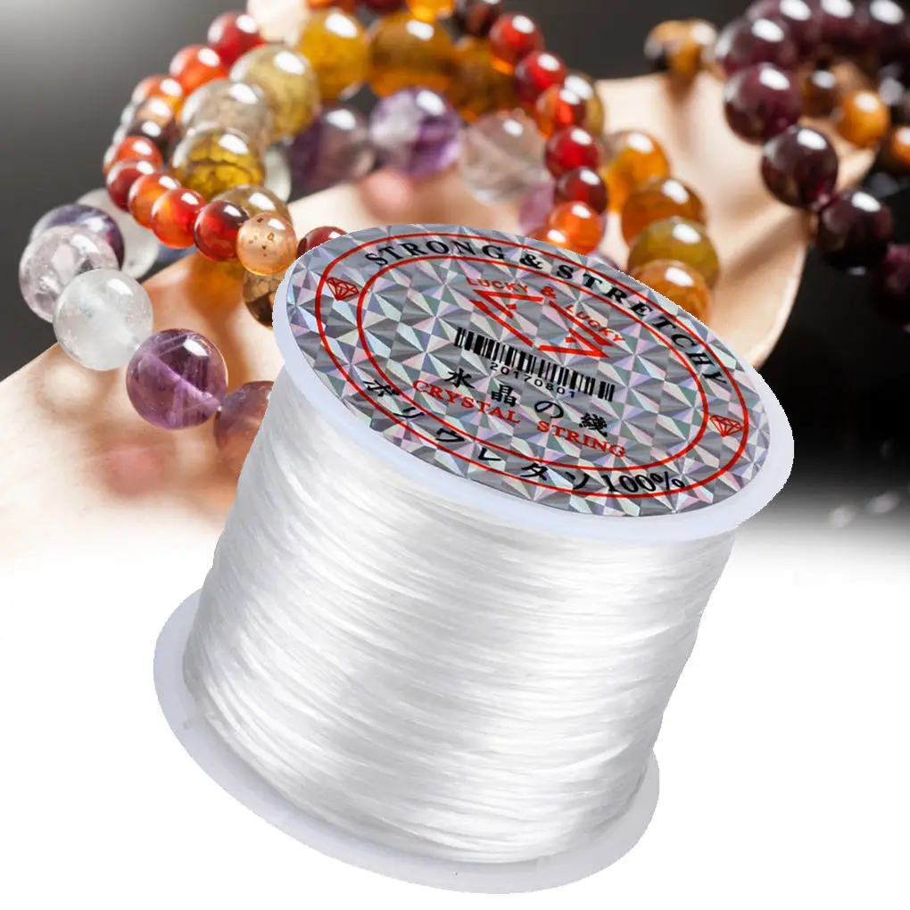 60m/roll Elastic Beading Thread Jewelry Making DIY Beading Cords Wristband Bracelet Necklace Anklet Elastic Thread 1