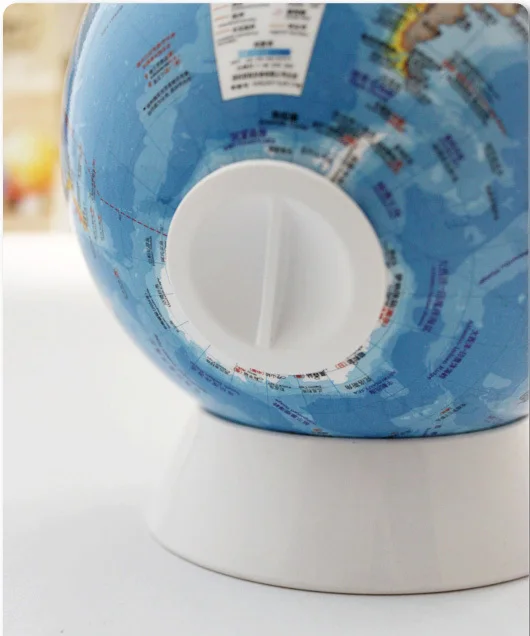 Dia 13cm High-definition Terrestrial Globe English And Chinese Children's Toys Saving Money Savings Students Present 2021