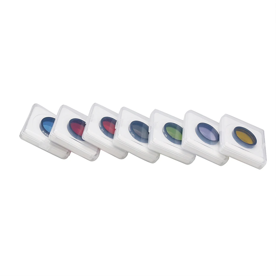 SVBONY-filtro Lunar y planetario, Kit de cinco colores para mejorar la visión Lunar y planetaria, reduce la contaminación de la luz, 1,25 ", CPL