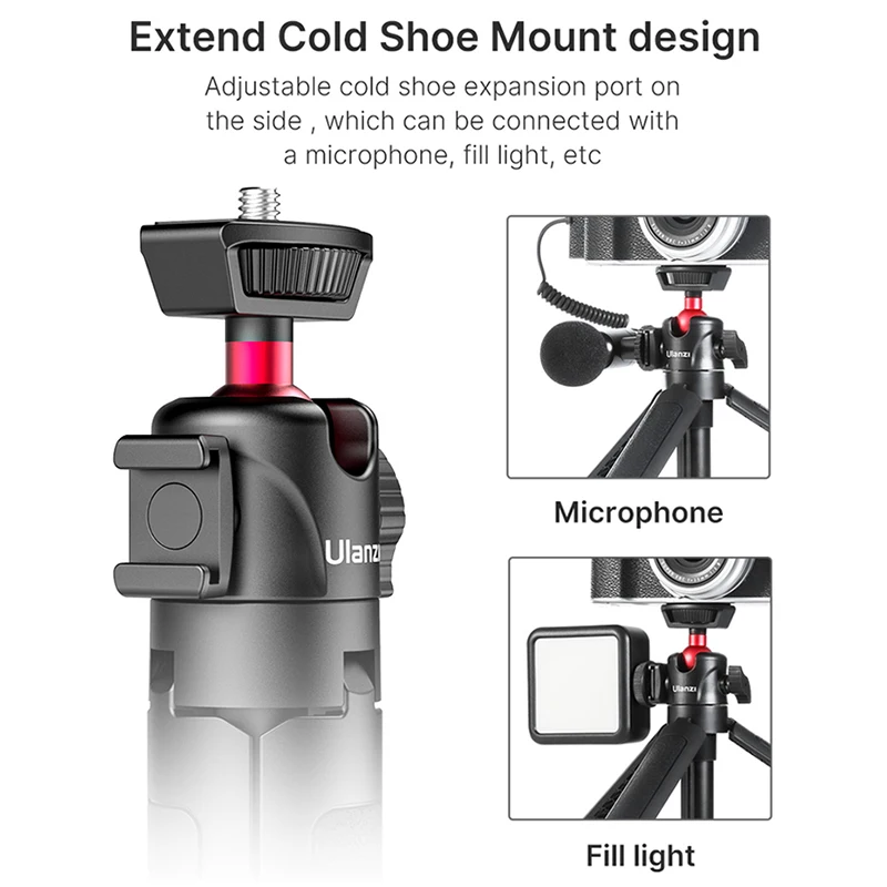 Foldable Tripod with Cold Shoe 4
