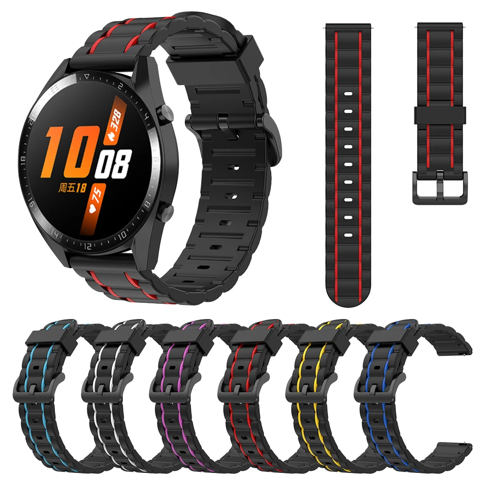 Band For HUAWEI WATCH GT2 GT 2 46mm 42mm Wrist Strap Watchband for HONOR Magic Watch 2 46mm 42mm MagicWatch Silicone Bracelet