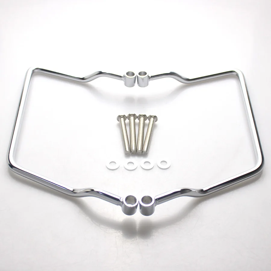 21cm Moto Saddlebag Luggage Bracket Chrome Support Bar  Protection Guard For Yamaha Vstar Dragstar 400/650 Classic V-Star XVS