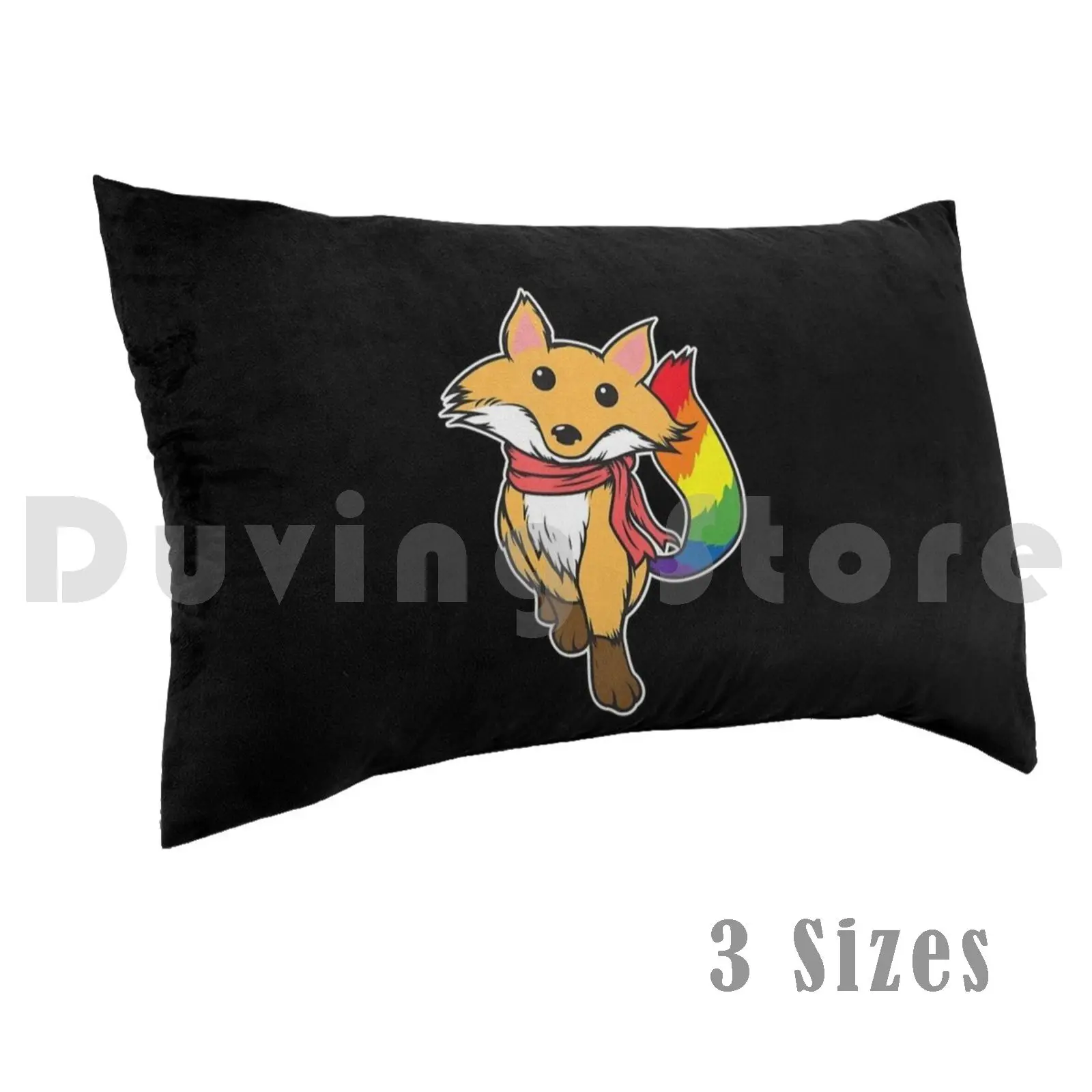 

Pride Fox Shirt-Animal Lover Rainbow Foxpillow Case Pride Fox Animal Lover