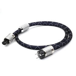 HiFi Furutech Nanoflux-18 Power Cable FI-E50 FI-50 (R) Plug Schuko Fever Audio Cable OCC Rhodium Carbon Fiber EU/US C15 Plug