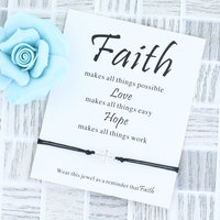 Cross Charm Bracelet Communion Favor Wish Bracelet Christian Prayer Faith Jewelry Women Men Friendship Christian Bracelet Gift