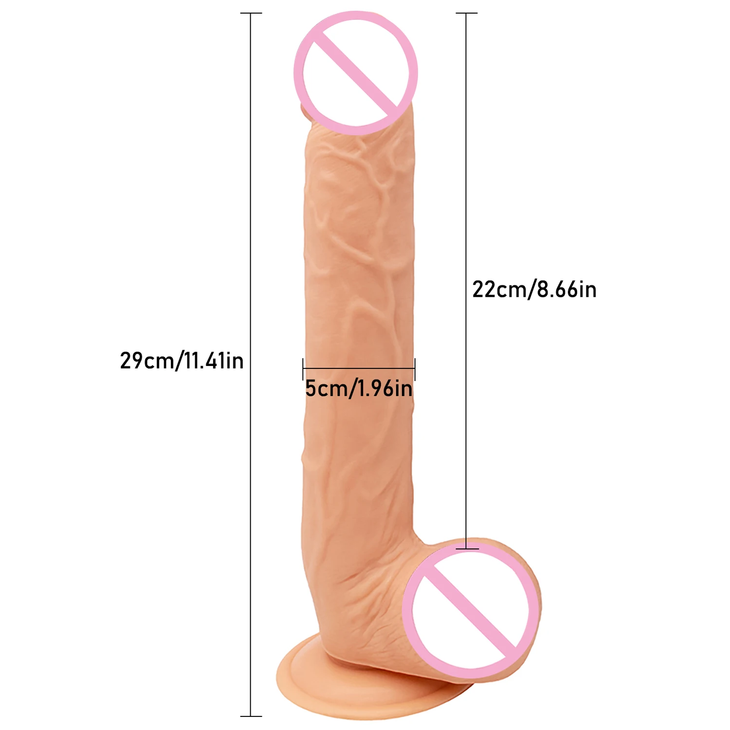 29CM*5CM Oversized Realistic Dildos Soft Skin Feeling Huge Penis Erotic Big Dick Long Phallus Sex Toys for Women Masturbation