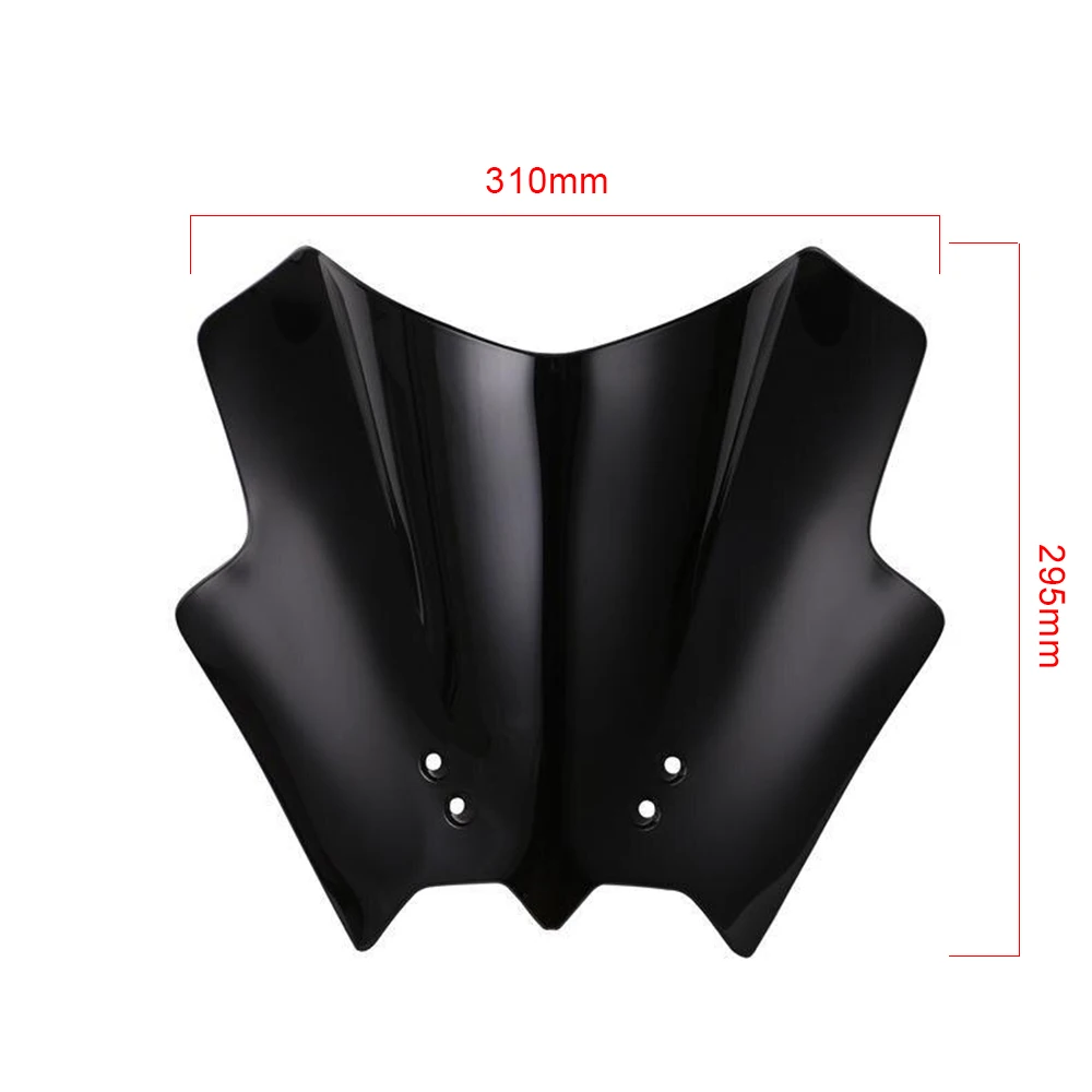 1 PCS Black ABS Motorcycle Windshield for KTM DUKE 125 200 390 Motobike Accessories