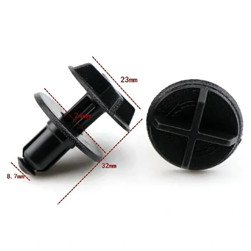 10Pcs Nylon Battery Cover and Cowl Panel Clip Fasteners for Land Rover Range Rover Discovery Sport Evoque OE # LR024316