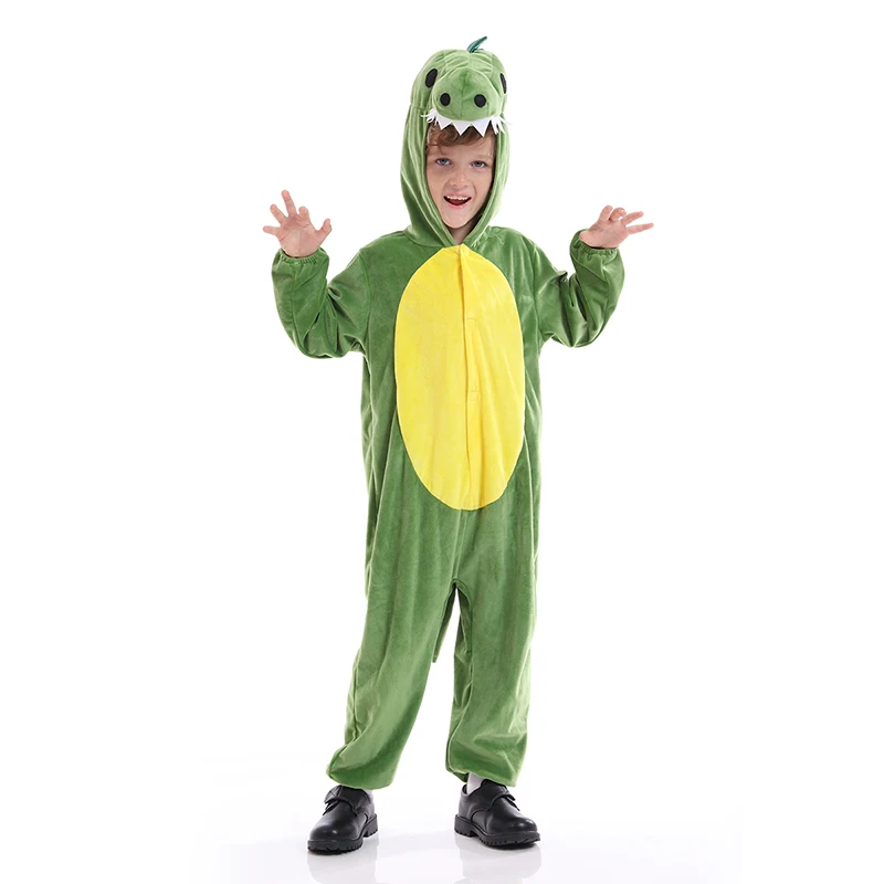 Pajamas Dinosaur Costume Unisex Kids Halloween Animals Jumpsuit Dinosaur Onesie Kigurumi Suits Children's Carnival Costume