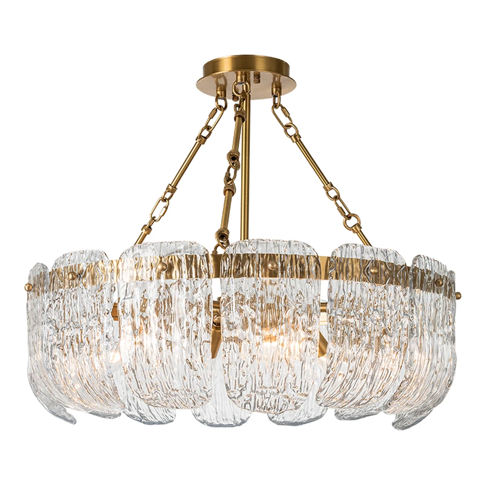 

new large chandelier living room copper lamp AC110V 220v gold dinning room light fixtures bedroom light