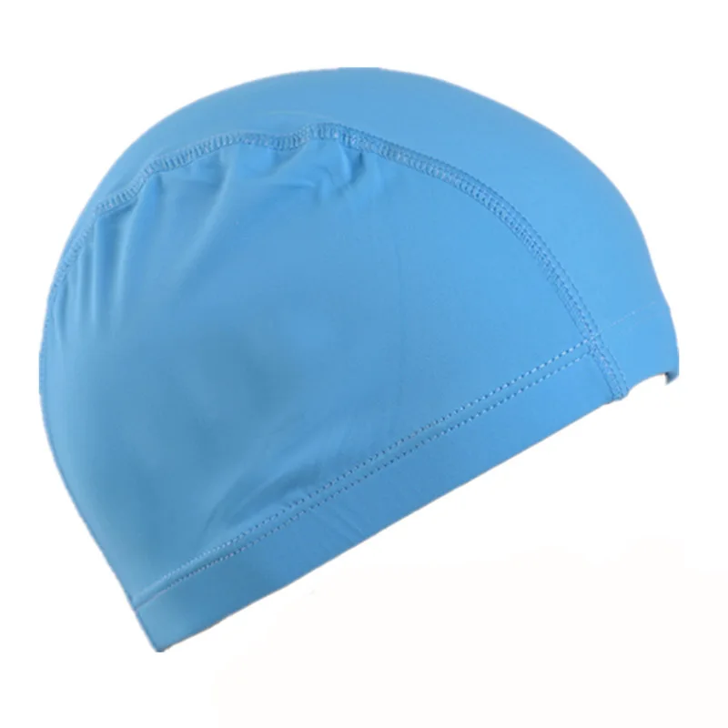 Swimming Caps For Male Female Elastic Nylon Soild Ear Protection Long Hair Swimming Pool Hat Free Size Ultrathin Bathing Caps