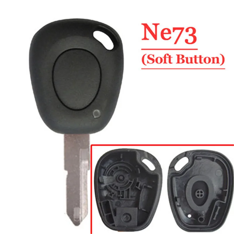 

XNRKEY (5pcs/lot)1 Button Remote Key Case With NE73 Blade For Renault Megane Clio Scenic