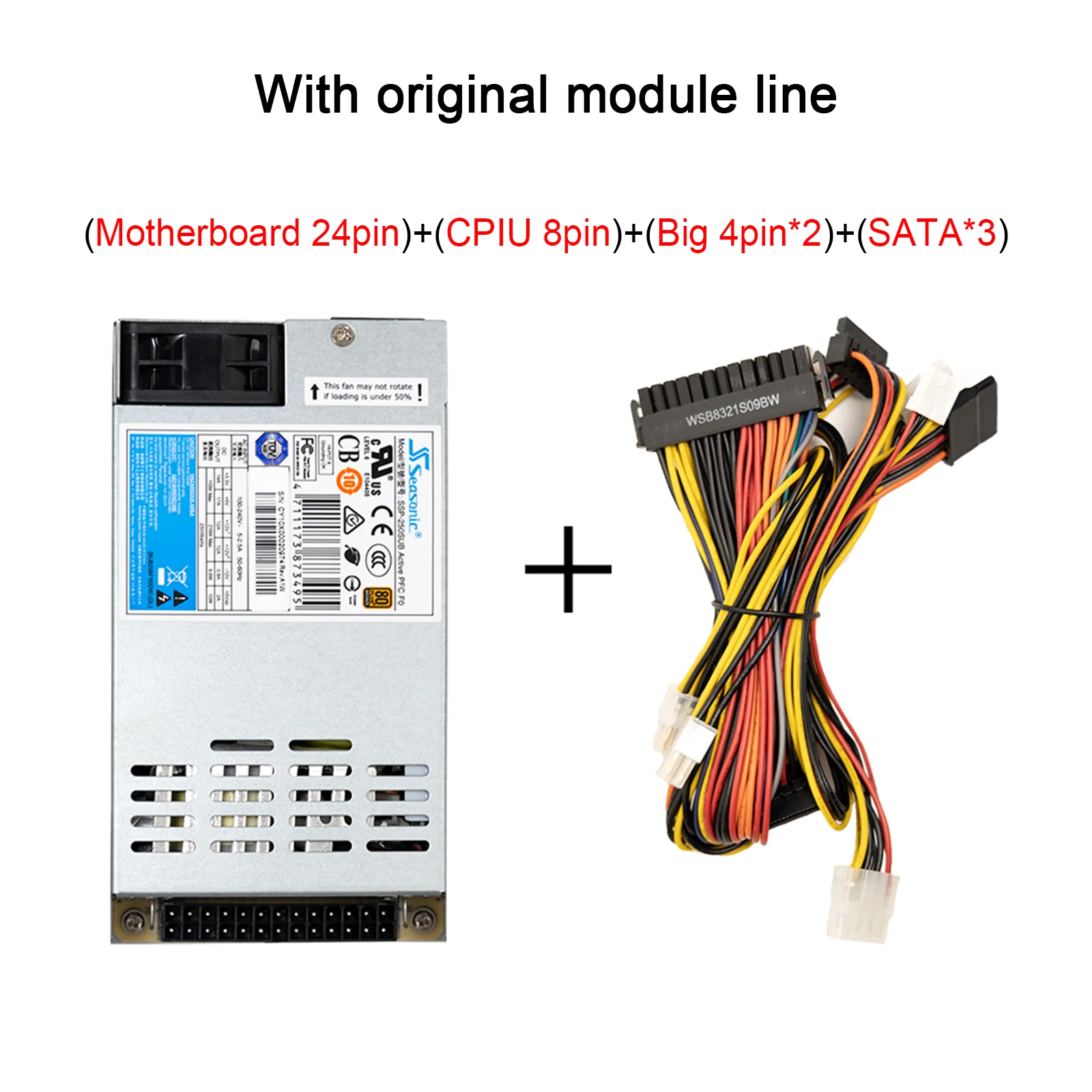 

Б/у блок питания для SeaSonic 80plus 250 Вт, SSP-250SUB PSU, Импульсный блок питания