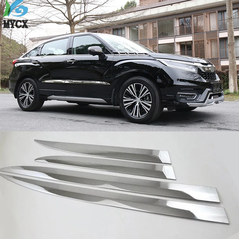 

4PCS Chrome Molding Door Body Strips For Honda Avancier 2017 2018 ABS Accessories Trim Covers Car styling