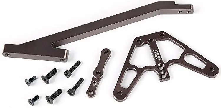 Aluminum front chassis brace +rear chassis brace set  for 1/5 rofun/rovan F5 RC Truck  MCD parts