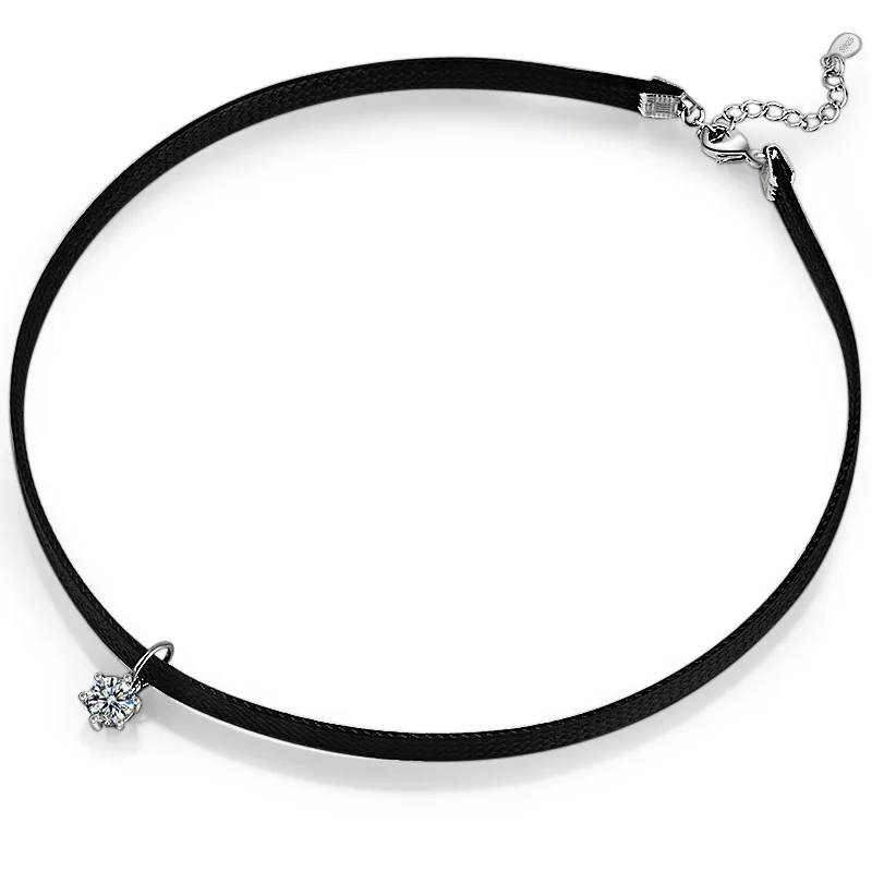 Trendy Shine Crystal Star Platinum Plated Ladies Choker Necklace Jewelry Women Short Rope Chains Drop Shipping Cheap