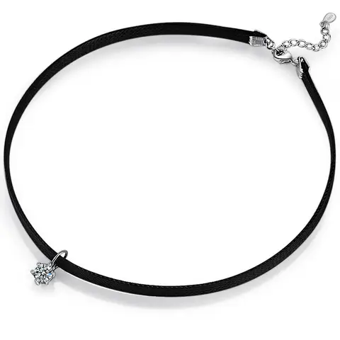 Trendy Shine Kristall Stern Platin Überzogene Damen Halsband Halskette Schmuck Frauen Kurze Seil Ketten Drop Shipping Billig