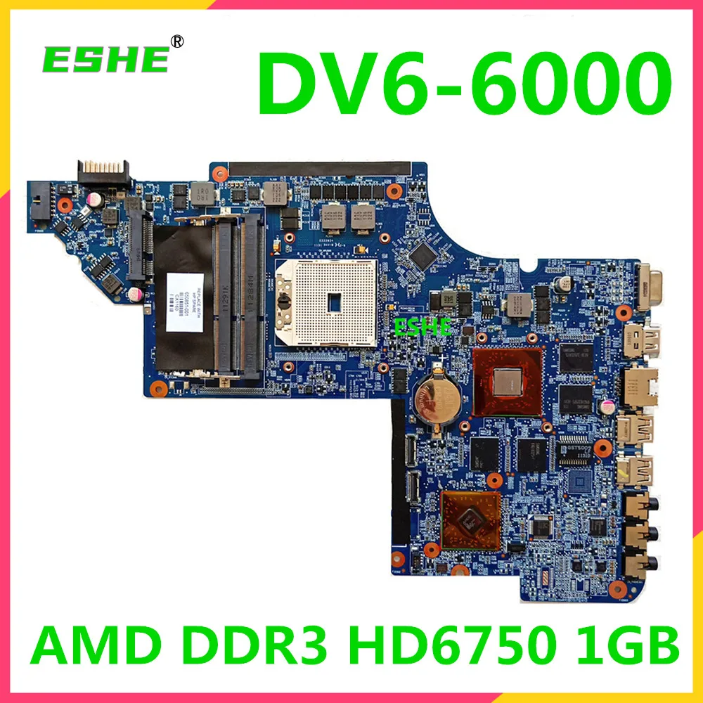 650851-501 650851-601 650851-001 650854-001 665281-001 For HP pavilion DV6 DV6-6000 Laptop Motherboard AMD HD6750M 1GB graphics