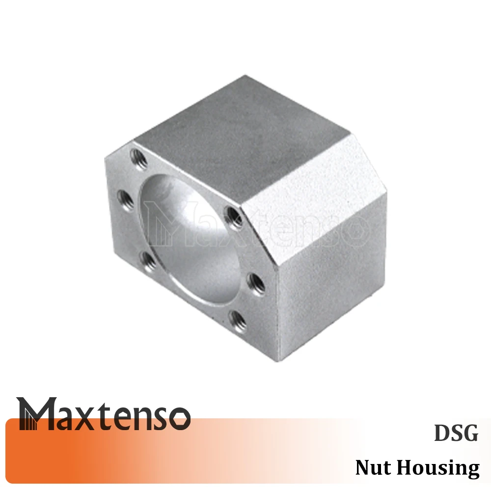 

MAXTENSO Ballscrew Nut Housing DSG12H DSG16H DSG20H DSG25H for sfu1204 SFU1605/2005/2505 Bracket CNC Parts Aluminum Alloy Bolt