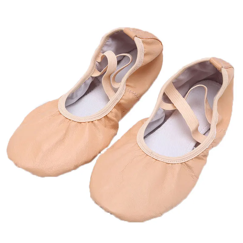 Black White Flesh Red Girls Leather Ballet Dance Shoe for Women Girl Comfortable Pigskin Adult Children Yoga Gym Dancing Shoes