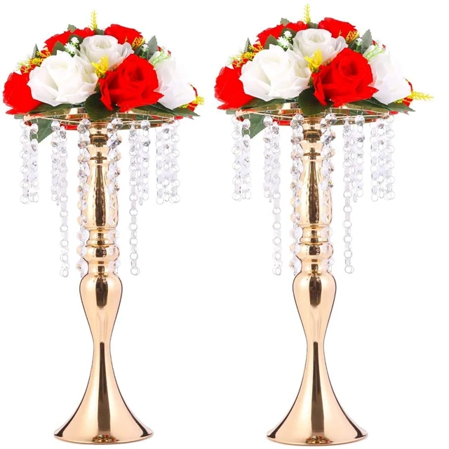 

15pcs)Tall Wedding Table Centerpiece, Candle Holder, Candlestick, Road Lead Flower Stand, Wedding