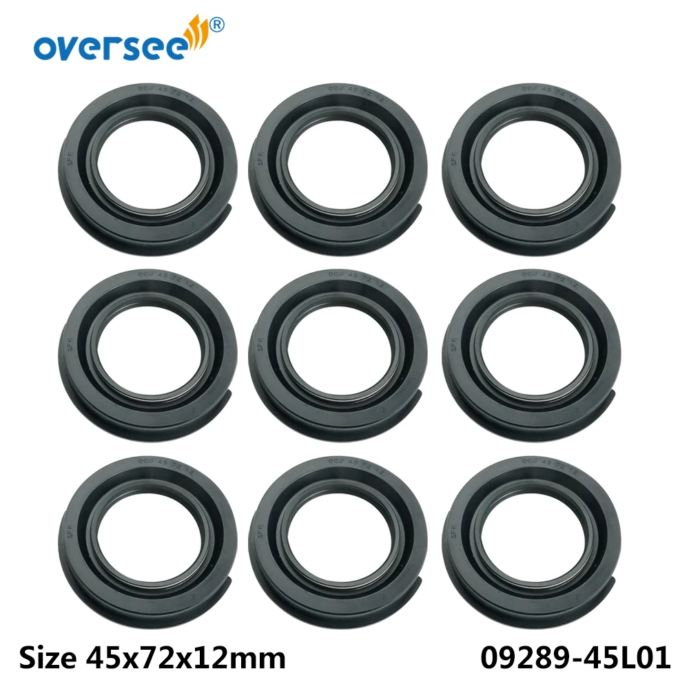 

Масляное уплотнение 09289-45L01 для подвесного мотора Suzuki 2T, коленчатый вал 40 л.с., размер 45x72x12 мм; 09289-45L01-00