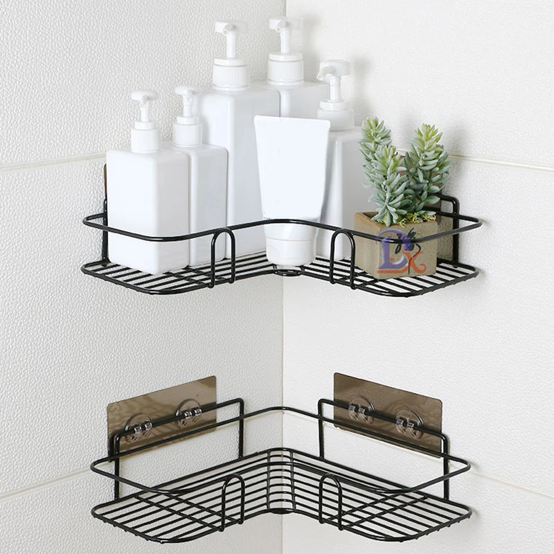 Wall Mounted Bathroom Shelf, Towel Rack, Corner Rack, Storage Organizer, Holder, Alumimum, Toilet, 1 Layer