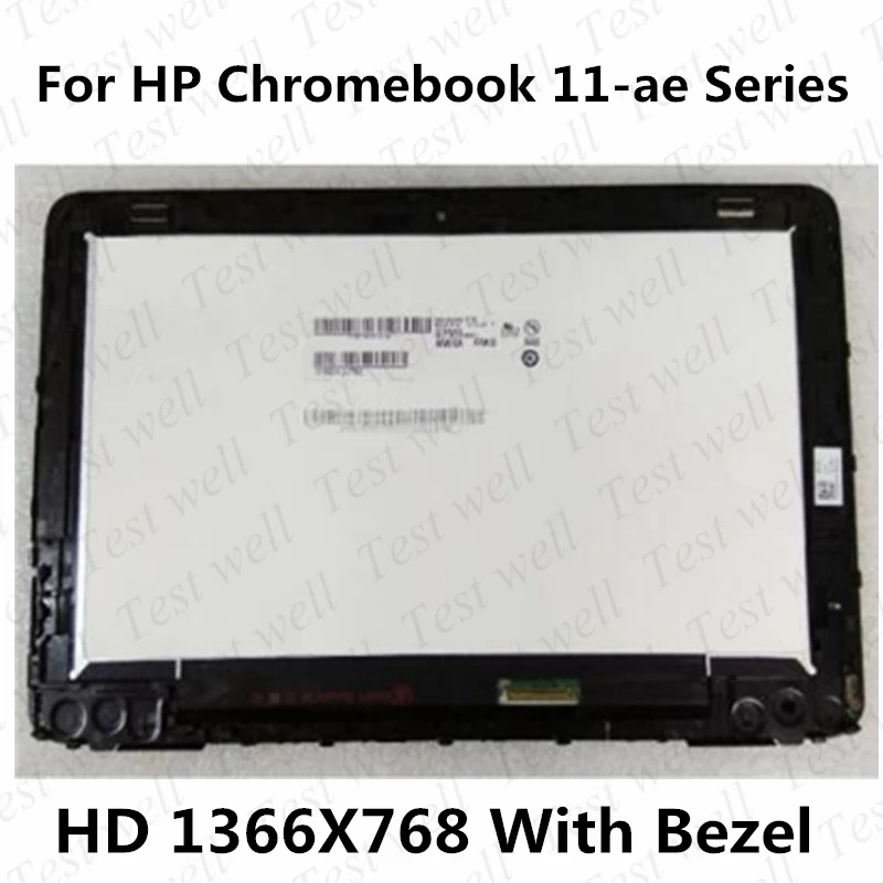 Original 11.6''LCD Touch Screen Digitizer Assembly+Bezel for HP Chromebook 11-ae 11-ae131NR 11-ae051WM 11-ae091WM 11-ae010NR