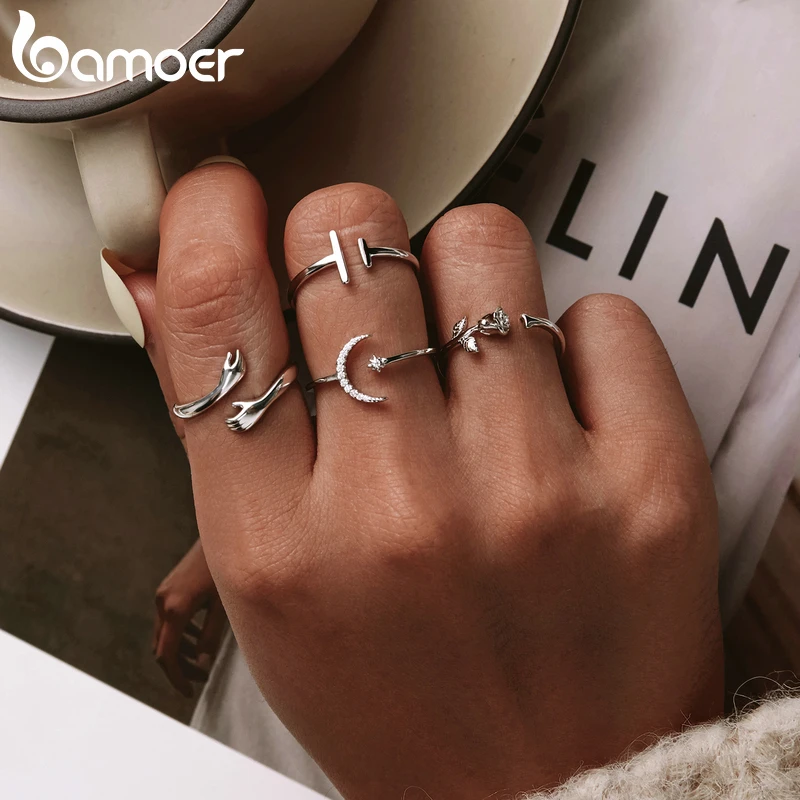 Women's 925 Silver Rose Thorns Ring