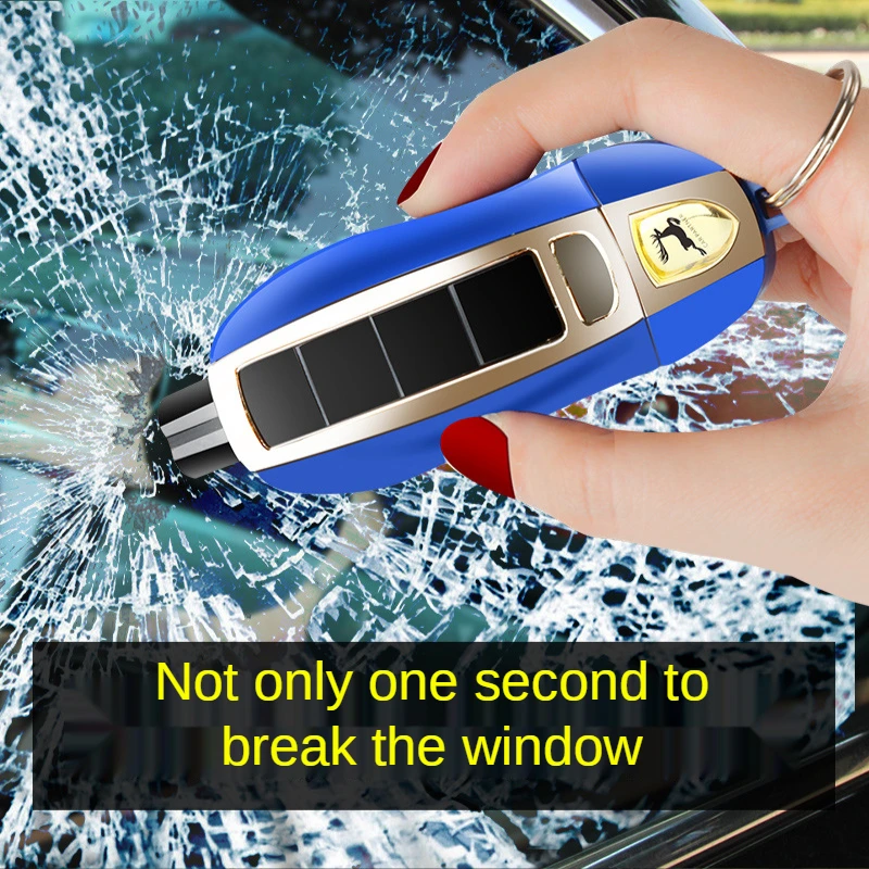 Car safety hammer mini multi-function window breaker, emergency window breaking hammer with cutter, car safety products