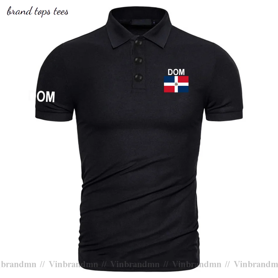 Dominican Republic Dominicana DOM polo shirts men short sleeve white brands printed for country 2021 cotton nation team Dominica