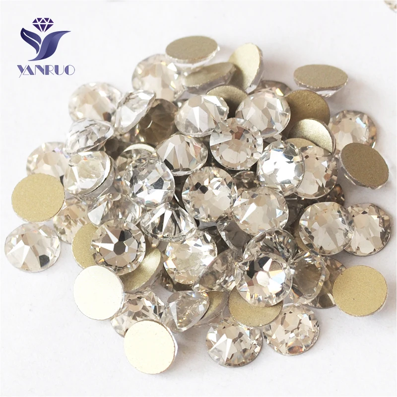 YANRUO 2088NoHF All Sizes Crystal Clear Non Hotfix Glass Strass Glue Stick DIY Craft Gems Flat Back Rhinestones On Nails