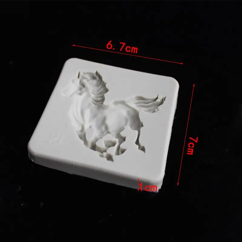 Running Horse  Silicone Mold DIY Chocolate Cake Fondant Epoxy Silicone Mold Cake Tool Baking