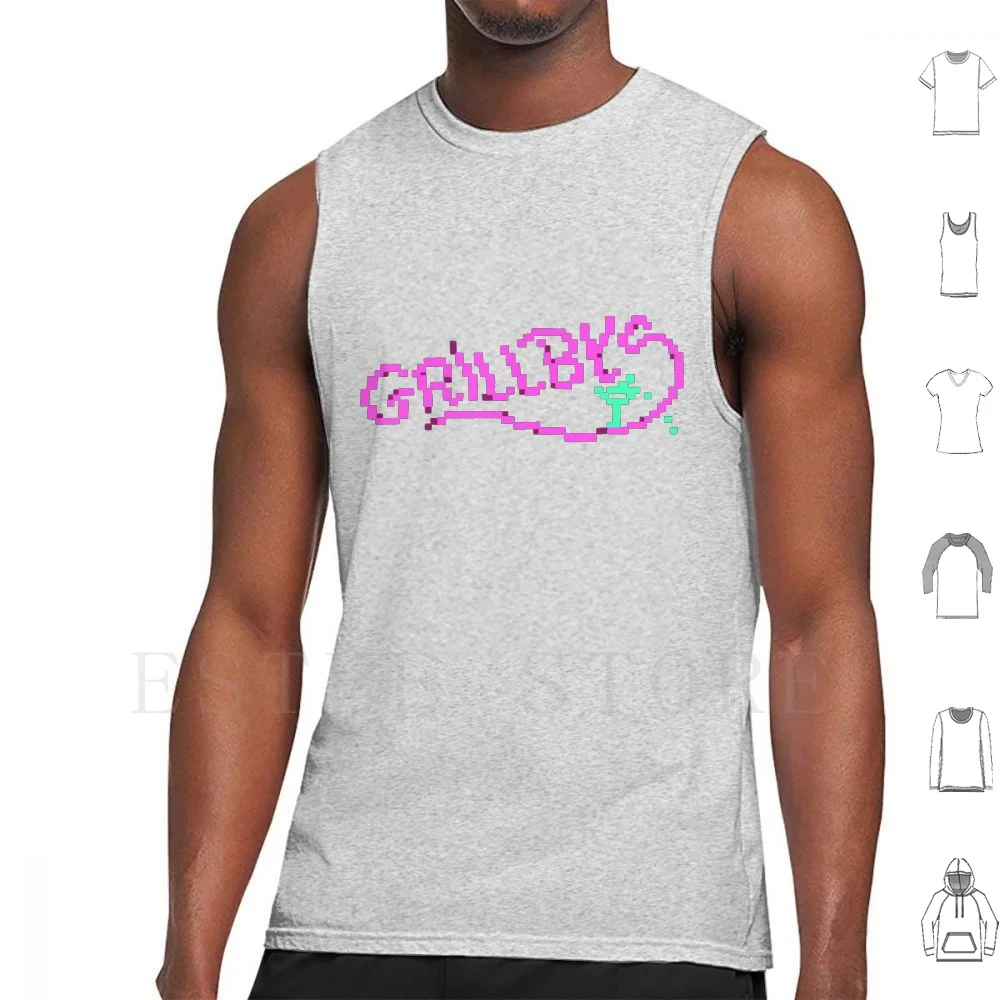 Grillby's Logo Tank Tops Vest Sleeveless Grillby Grillbys Undertale Frisk Sans Chara Pc Steam